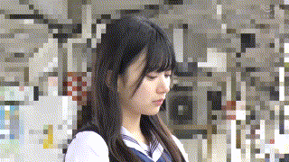 y032【半袖白襟セーラーかりんちゃん032】北岡果林 エロGIF 3
